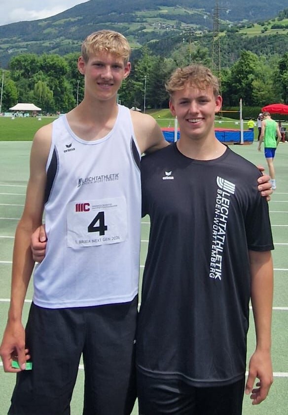 Sören Butter und Lukas Melzer beim Ländervergleichskampf in Brixen