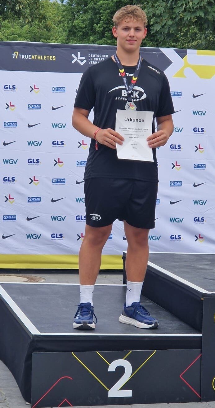 Silber für Lukas Melzer bei den Deutschen U18 Meisterschaften